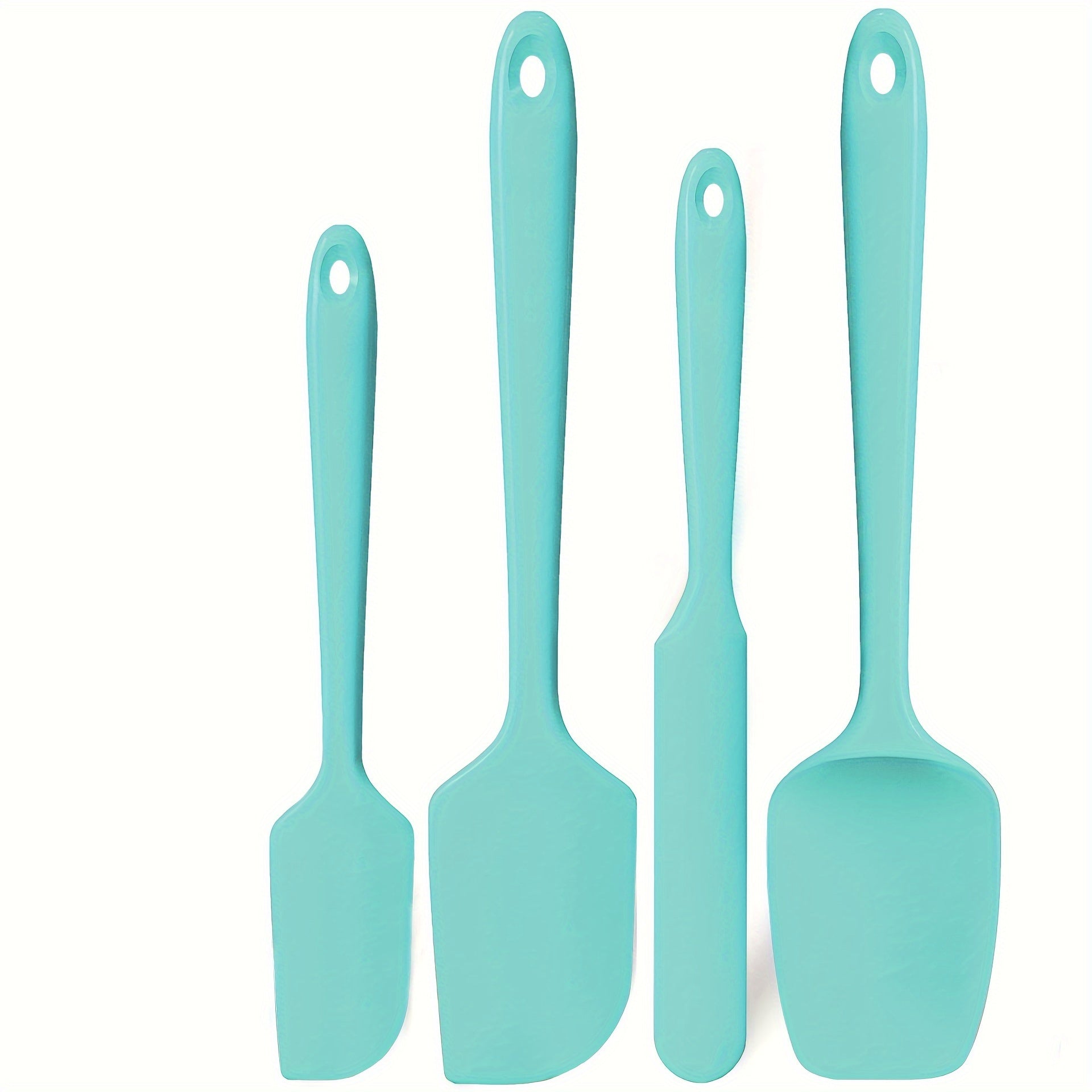 Set of 4 Silicone Spatulas Heat Resistant Up to 600°F Nonstick Safe BPA-Free