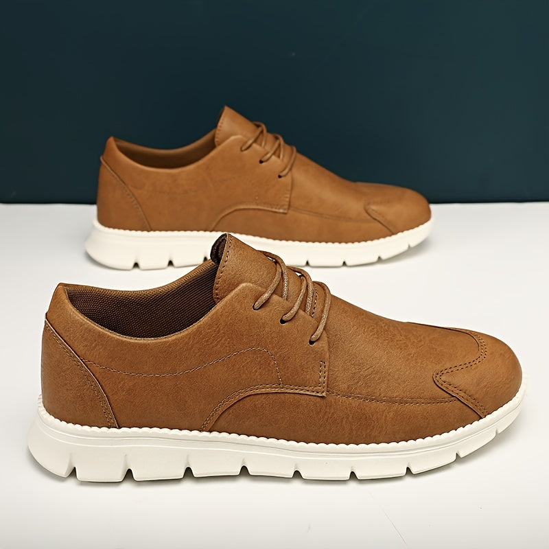 Men's Vintage Casual Sneakers with PU Upper and EVA Sole