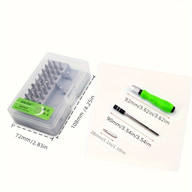 32-in-1 Precision Screwdriver Set Mini Magnetic Screwdriver for Phones Cameras and Repairs