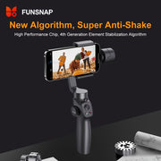 Smartphone Gimbal Stabilizer with Auto-Tracking Wireless Charging and Rechargeable Battery