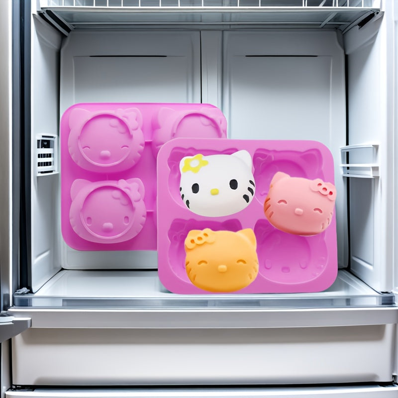 Bolalar uchun silikon muzqaymoq shakli, multfilm dizayni, katta sig'im, bardoshli jel