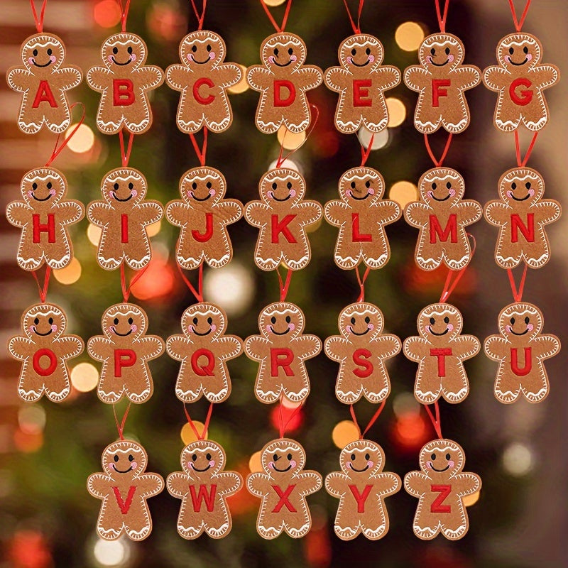 Fabric Gingerbread Man Christmas Ornament for Home and Kitchen Decoration