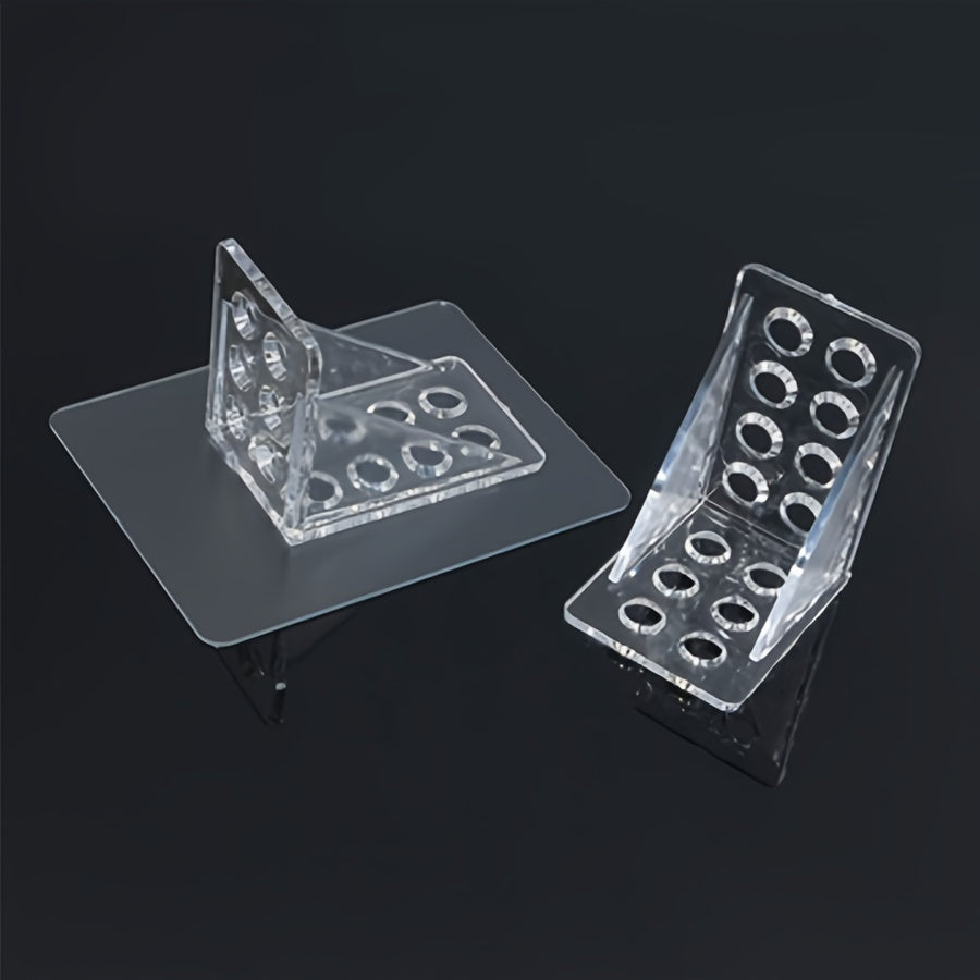 8 Adhesive Shelf Brackets for Kitchen Cabinets Storage No Drilling Strong Hold