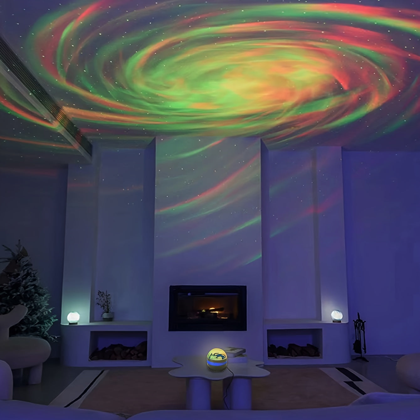 Proyector de luces LED cielo estrellado para dormitorio decoración romántica de Navidad luz nocturna