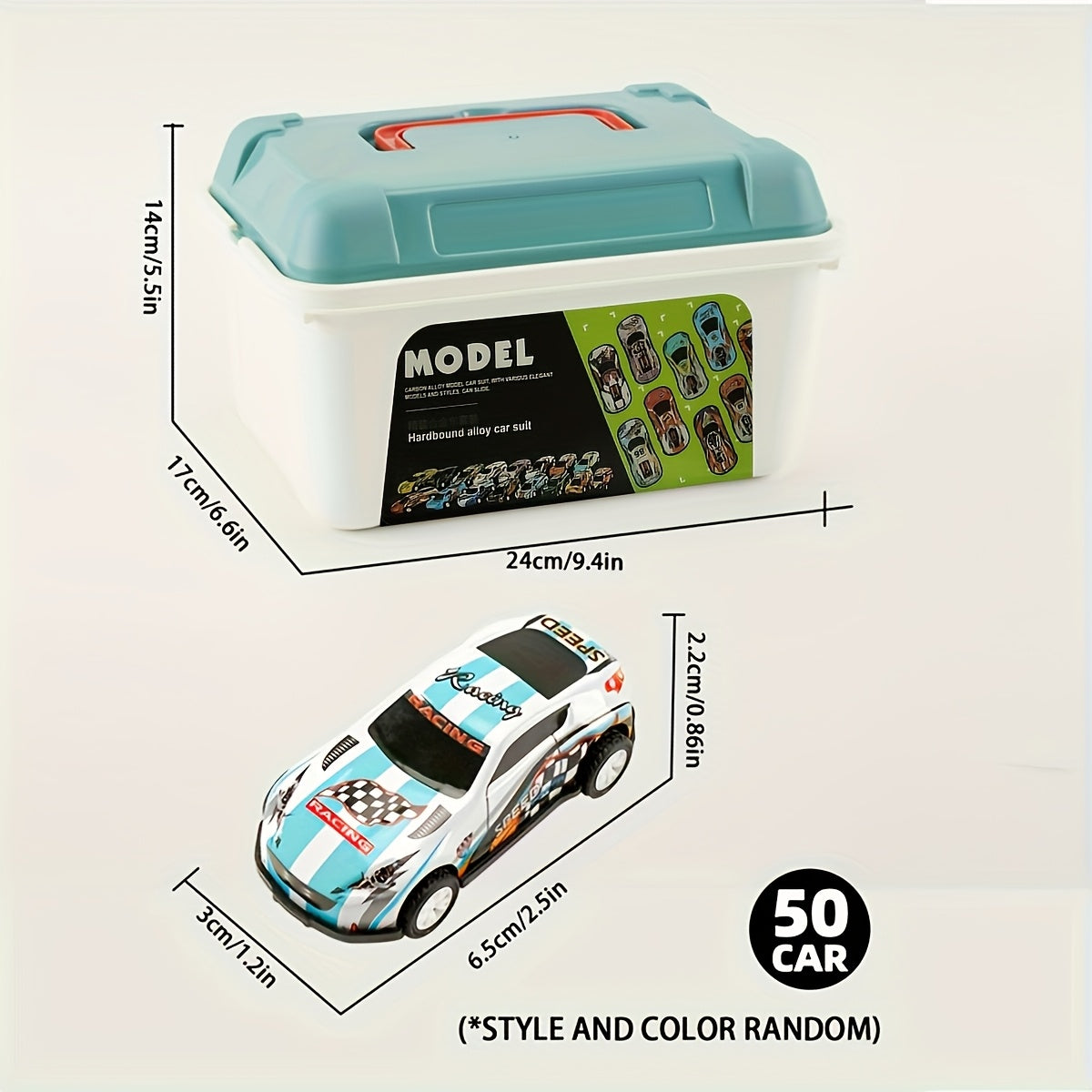 coches de juguete para niños de 3+ con función de devolución, paquete de 20/30/50, hierro blanco