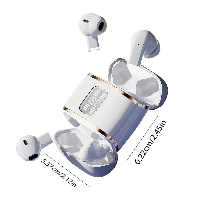 Auriculares inalámbricos para juegos en oído con control táctil, aislamiento de ruido, recargables para Android e iPhone