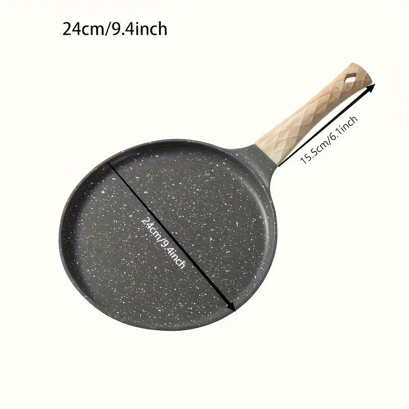 Aluminum Non-Stick Crepe Pan 28cm Induction Safe Skillet for Pancakes Tortillas