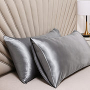 Two-Pack Satin Pillowcases Ultra Soft Cooling Hair Sleep Covers