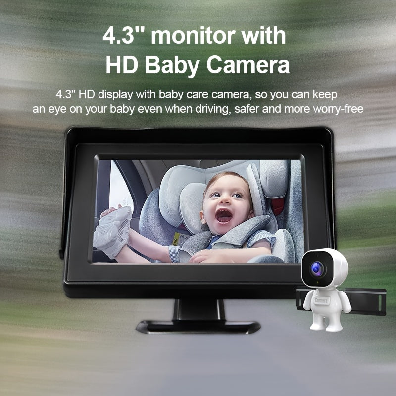 Car Mirror Camera for Cars In-Car Safety Monitor with Monitoring Camera