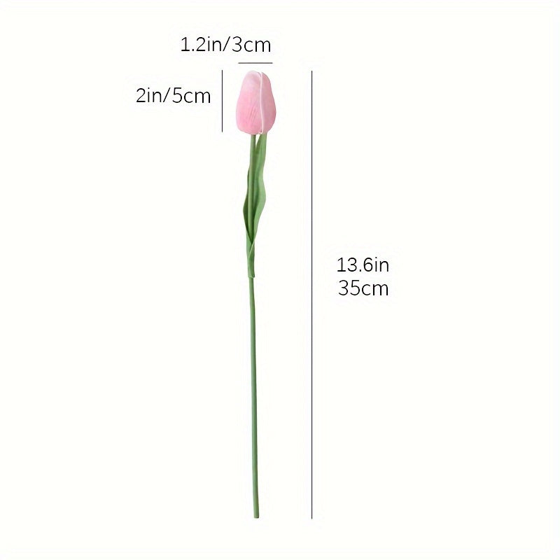 Sun'iy tulip gullari to'plami 9, 18 yoki 27 dona, uy ofisi bezatish, to'ylar, partiyalar, sovg'alar uchun