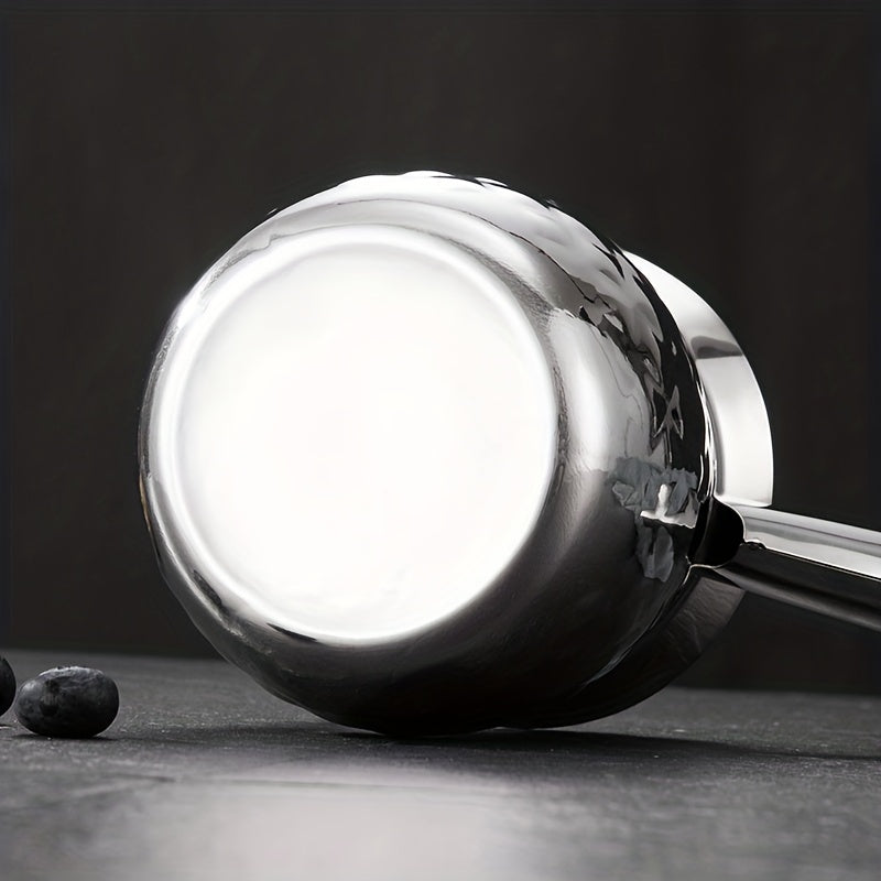 Stainless Steel Latte Cup with Pointed Mouth for Heating Milk and Coffee