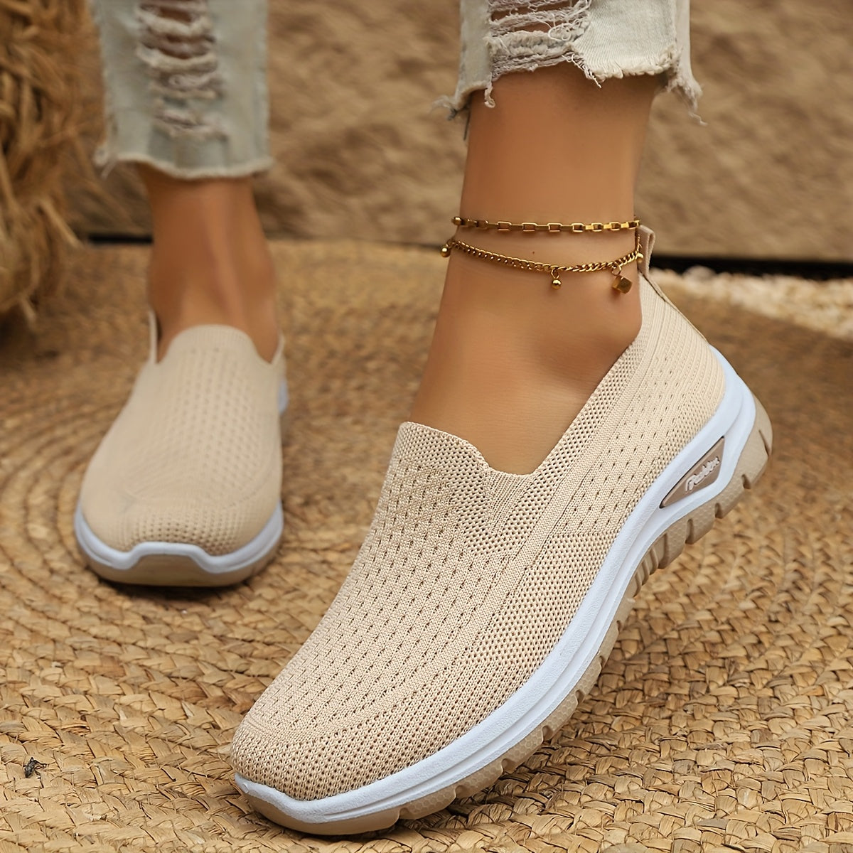 Women Old Beijing Cloth Shoes Black Non-Slip Soft Sole Comfort Shoes