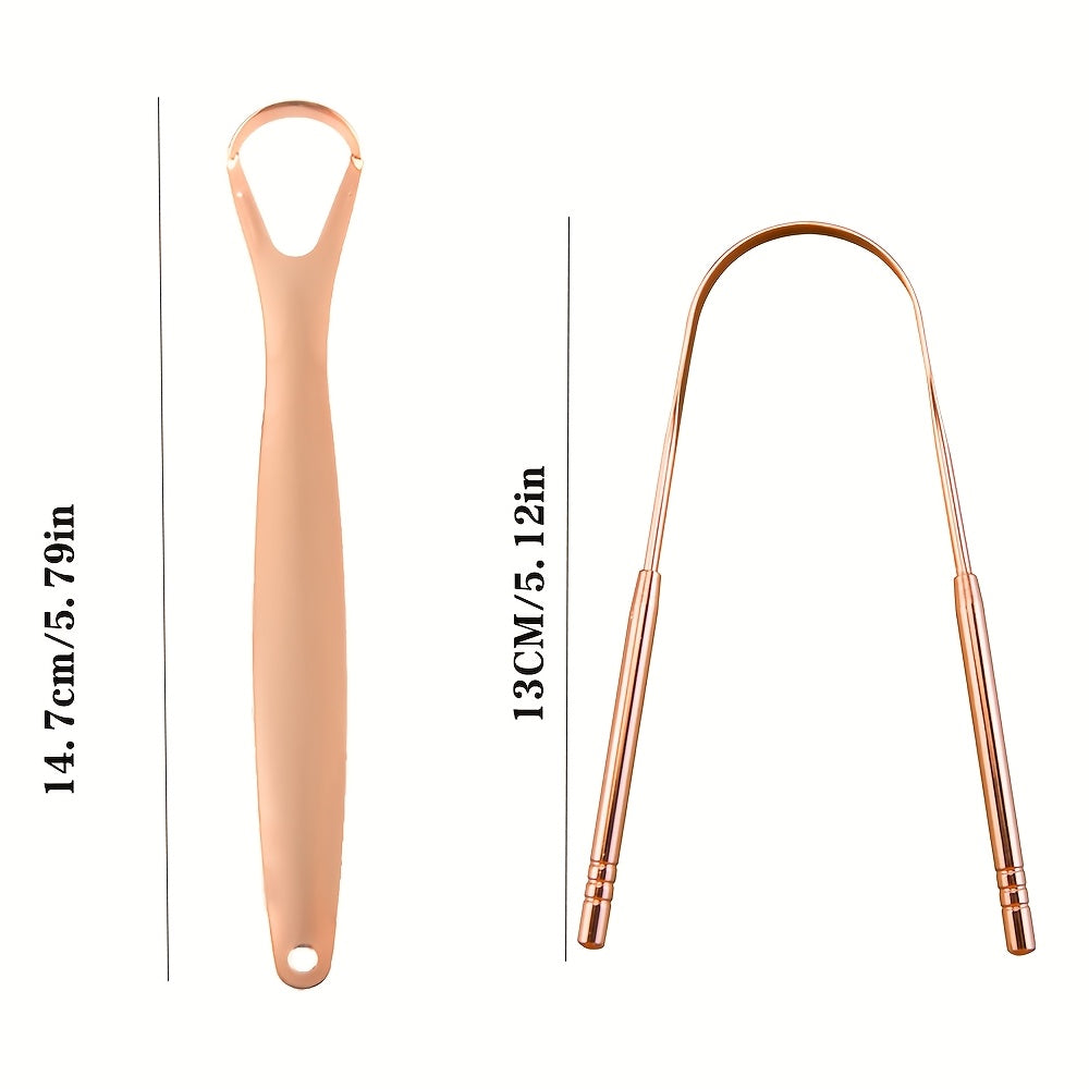 Kattalar uchun zanglamas po'latdan yasalgan tilni tozalash uchun qirqish qismi qizil, bardoshli og'iz parvarishi asbobi