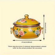 Single Serving Hot Pot Copper Enamel Cookware Induction Compatible Dishwasher Safe