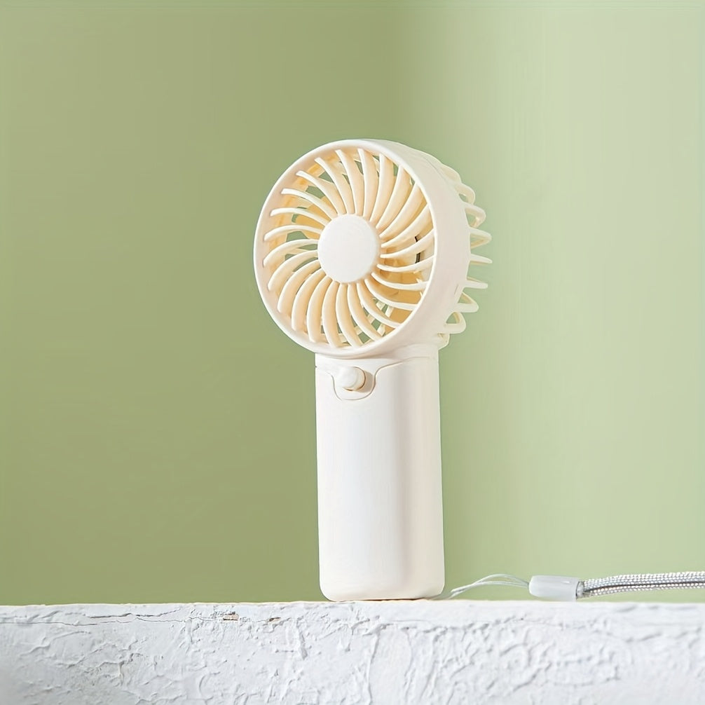 Мини портативный ручной вентилятор без батареи для летних путешествий на свежем воздухе