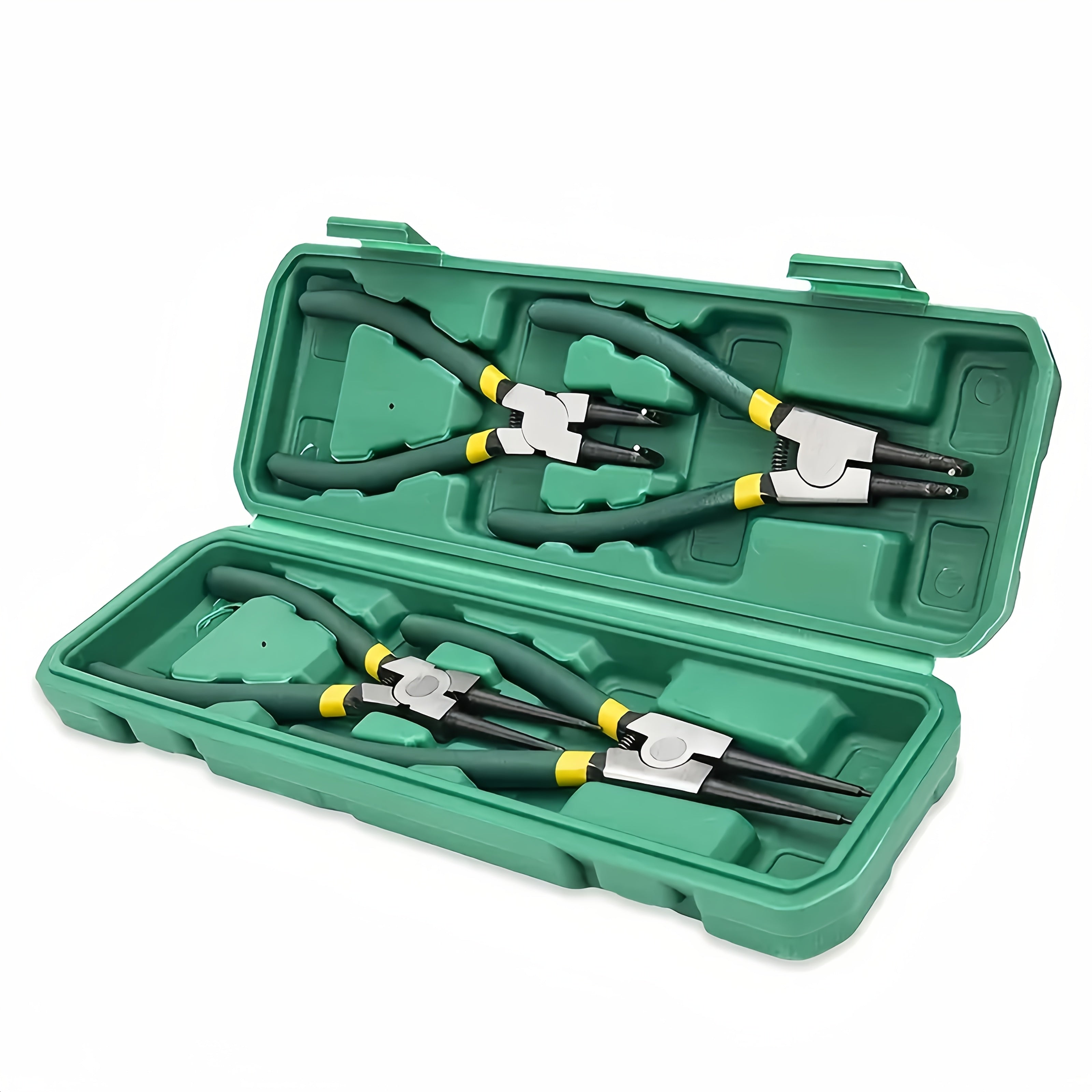 4pcs Spring Pliers Set, 7-Inch Heavy-Duty Internal External Ring Remover