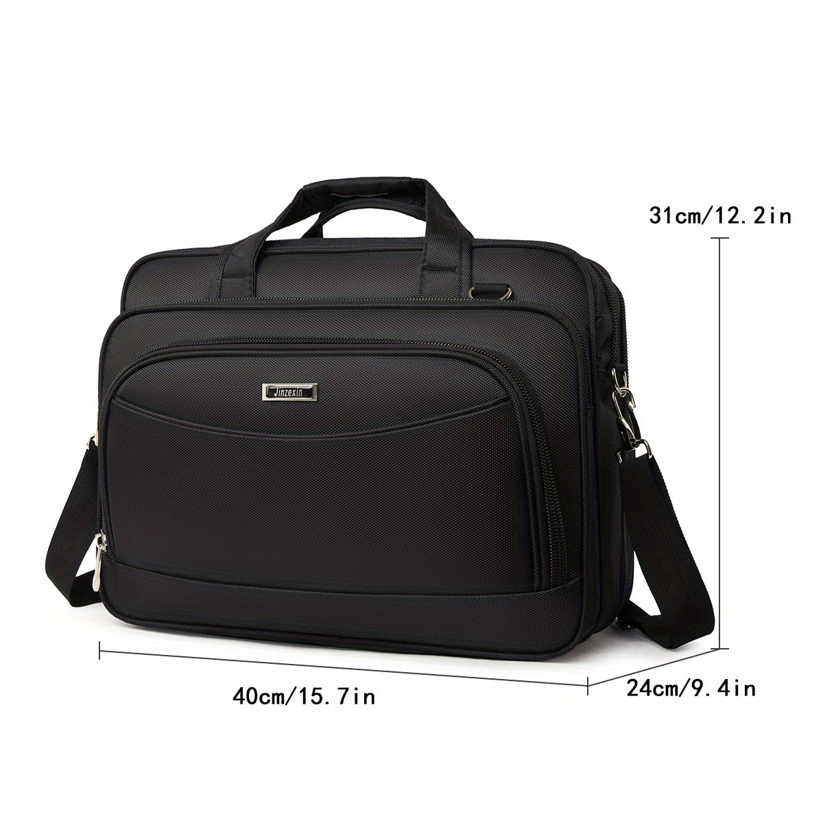 Premium Nylon Laptop Briefcase Fits 16-Inch Laptop for Travel Business School