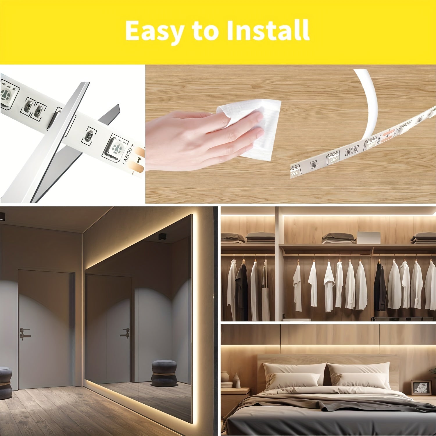 15.24м/9.75м/4.88м/99.97см USB светодиодные ленты с белыми/теплыми белыми светодиодами. Имеет кнопку переключения, гибкая, подрезаемая и может быть наклеена. Идеально подходит для подсветки фона телевизора и для создания освещения на вечеринках.