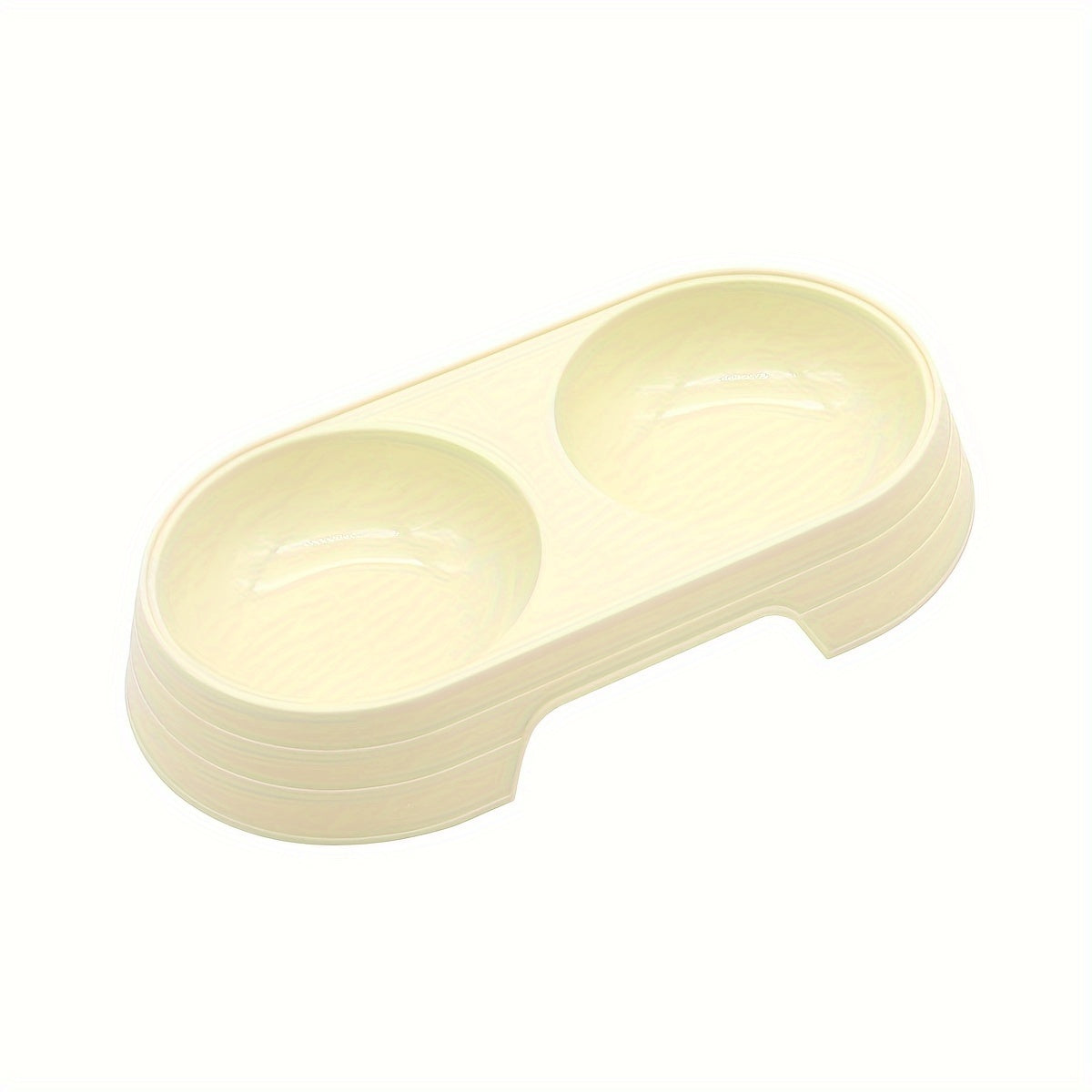 Estación de comida y agua para gatos, duradera, de PP, 2 en 1, con múltiples compartimentos, plato de alimentación interior en morado, amarillo, rosa, verde azulado