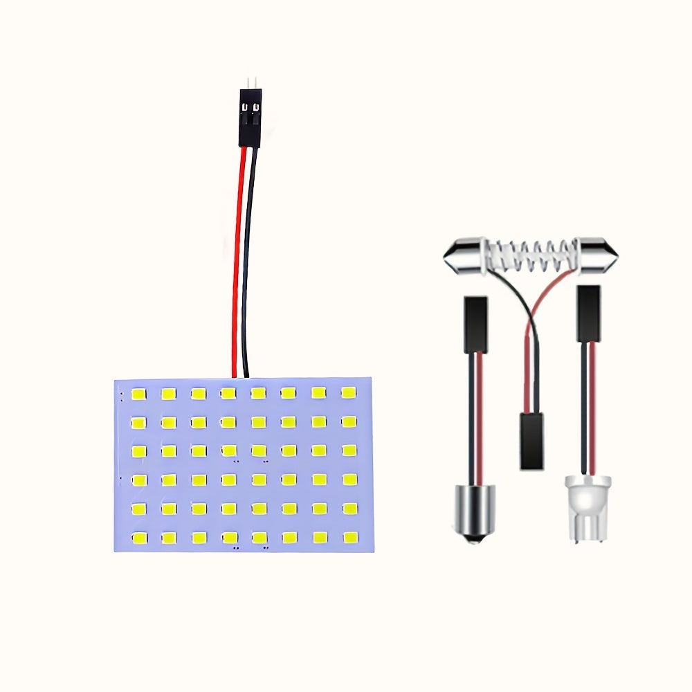 Bombilla de luz de techo LED para interior de coche, festón, 48smd, blanco, W5W, T10, C5W, C10W