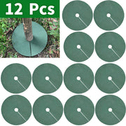 12pcs Tree Protection Cover Circular Grass-Proof Fabric Mats for Weed Control 26.92cm 41.91cm 61.98cm