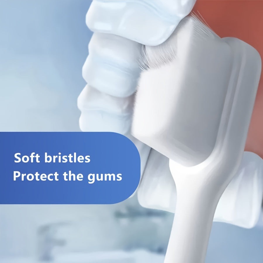 Nano Soft Toothbrushes for Adults 2/6 Pack High-Density Bristles Household Cleaning