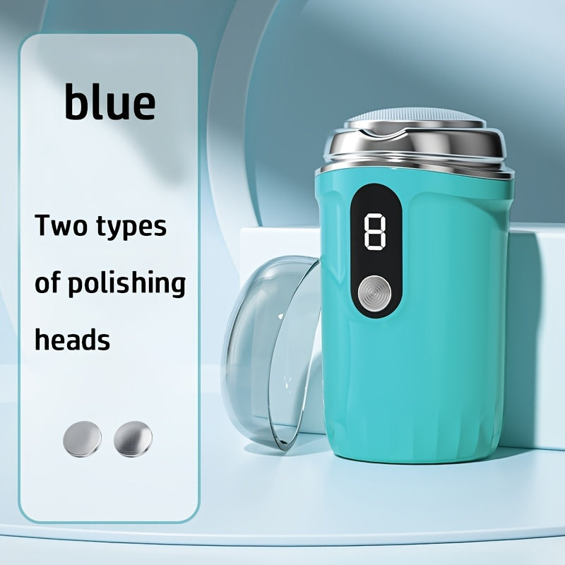 Rechargeable Electric Foot Grinder with Power Indicator and Interchangeable Grinding Heads