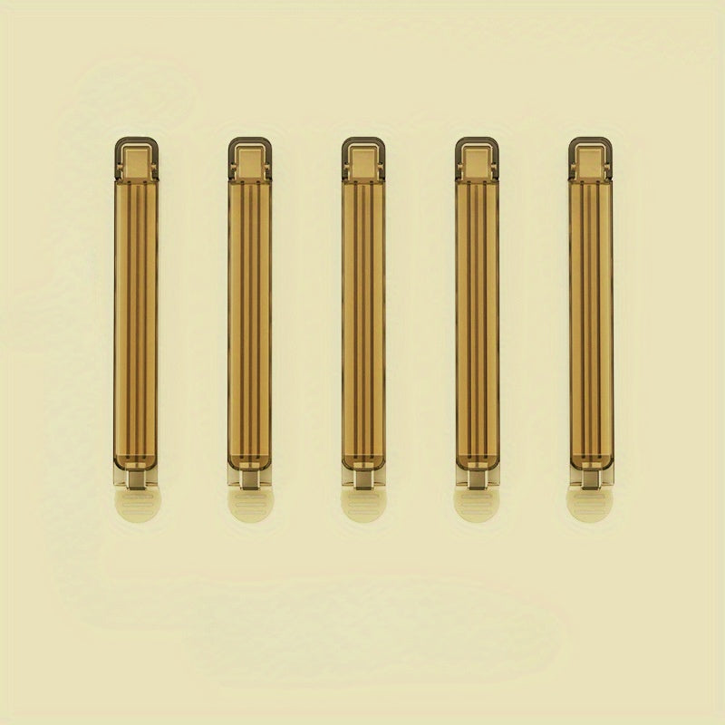 5 dona Mini vakuum yopishqoq sumka kliplar to'plami, atıştırmalıklarni yopishtirish uchun, chips va kukun uchun ideal