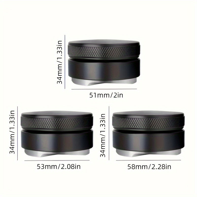 Нержавеющая сталь Тройной пресс для кофейной пульпы и диспенсера эспрессо 51/53/58 мм