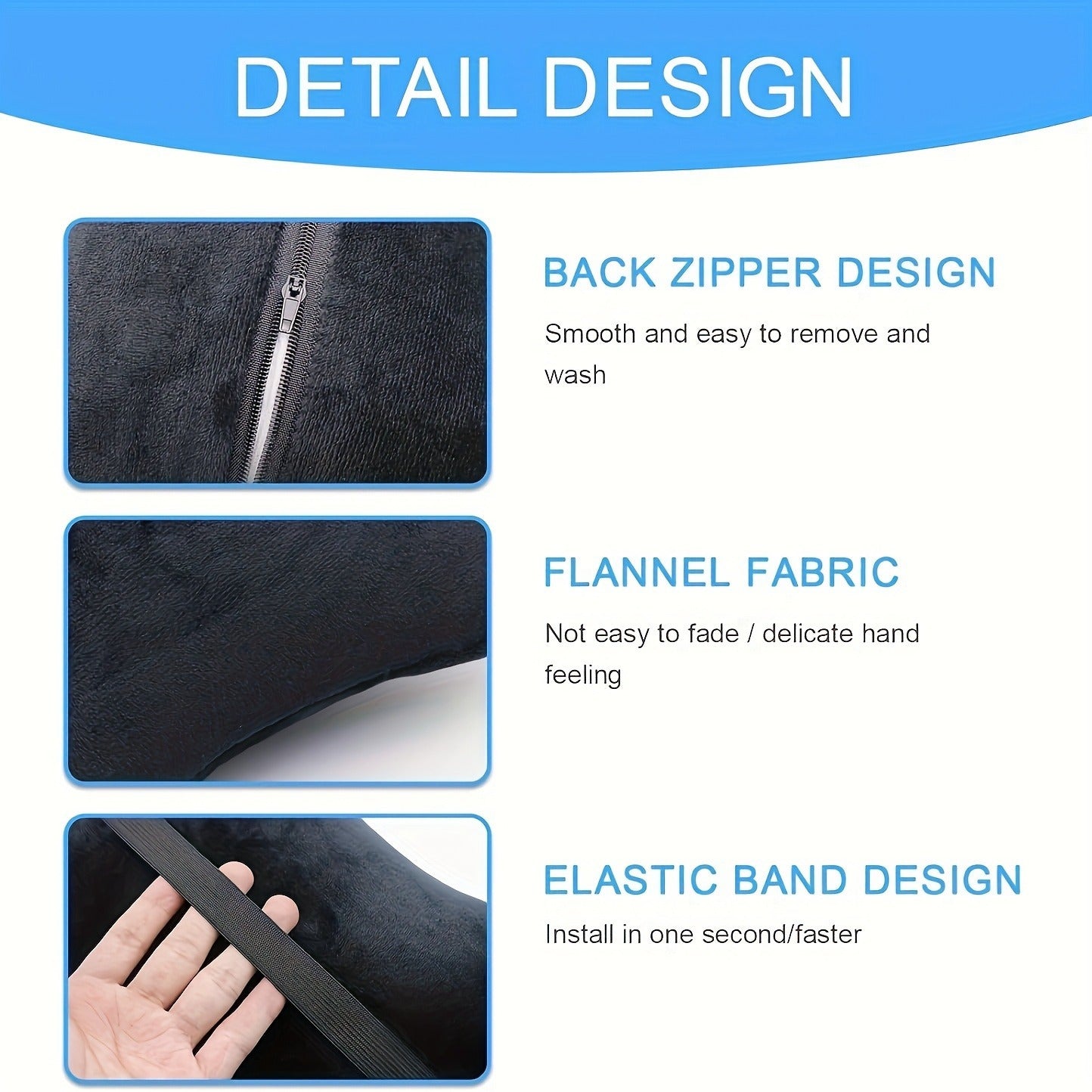 Universal Soft Plush Car Seat Headrest for Comfortable Neck Support