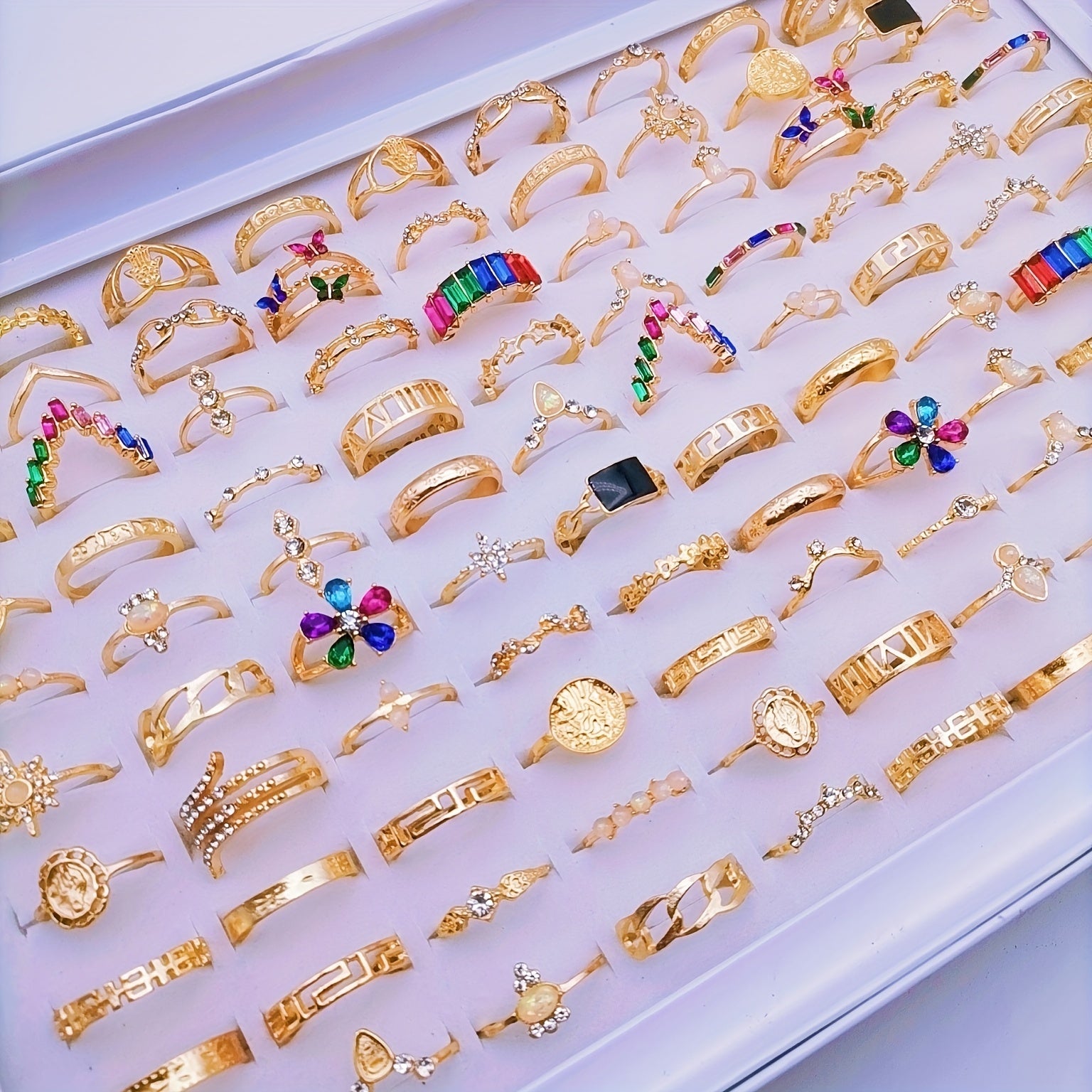 Women's Bohemian Vintage Knuckle Rings Set 33 Pieces for Weddings and Parties