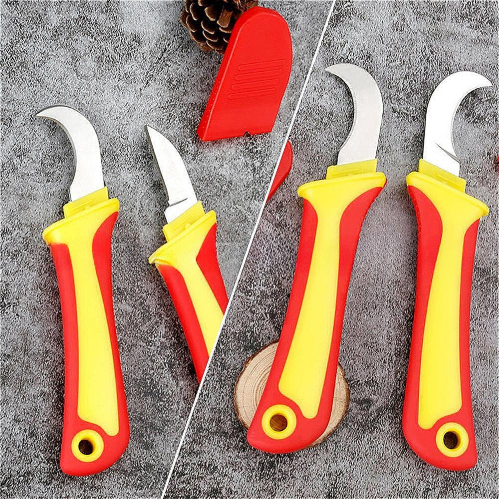 Insulated Electrician Knife Multi-Functional Wire Stripping Tool with Non-Slip Handle