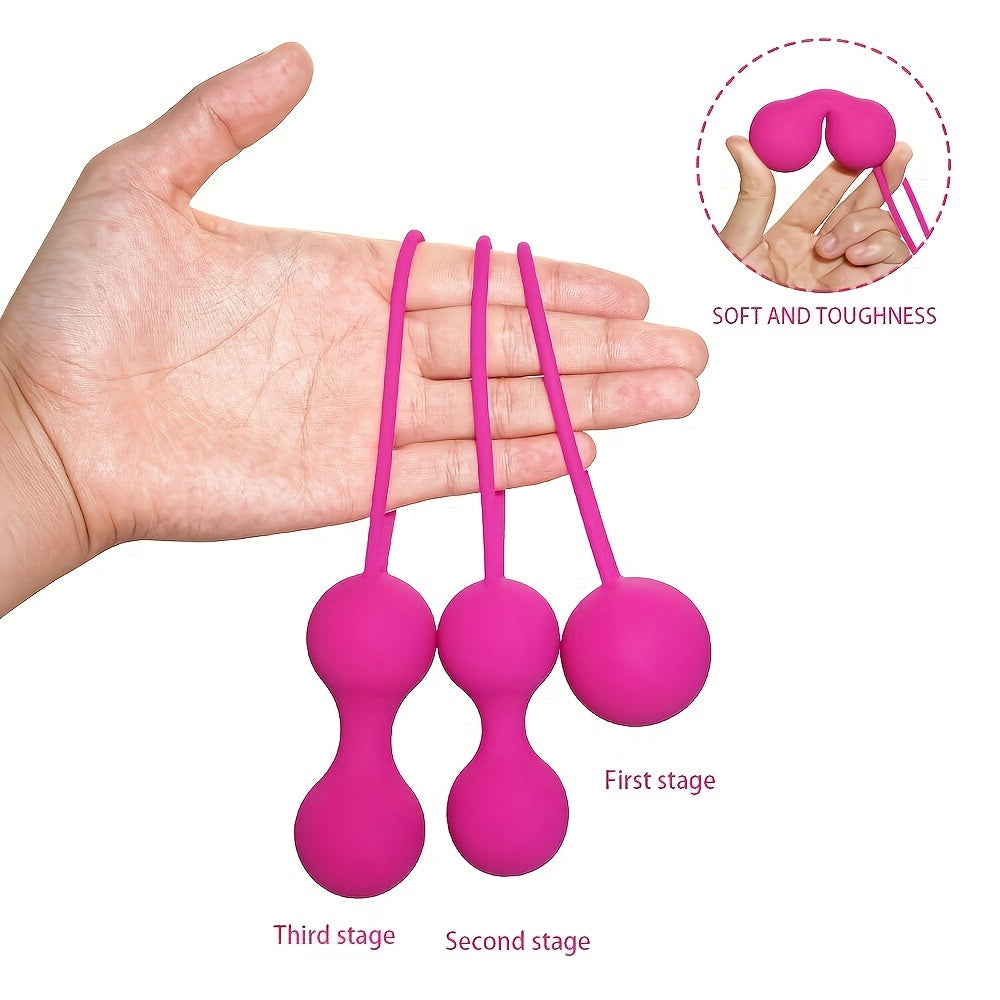 Women Vaginal Training Balls 3-Piece Set Pelvic Floor Exercise Kit
