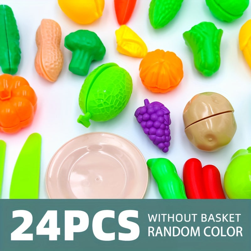 Entertaining Toy Set with Realistic Fruit and Vegetable Designs for Family Role Play and Kitchen Pretend Play