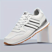 Мужские низкие кроссовки для бега с нескользящей шнуровкой для путешествий и спортзала