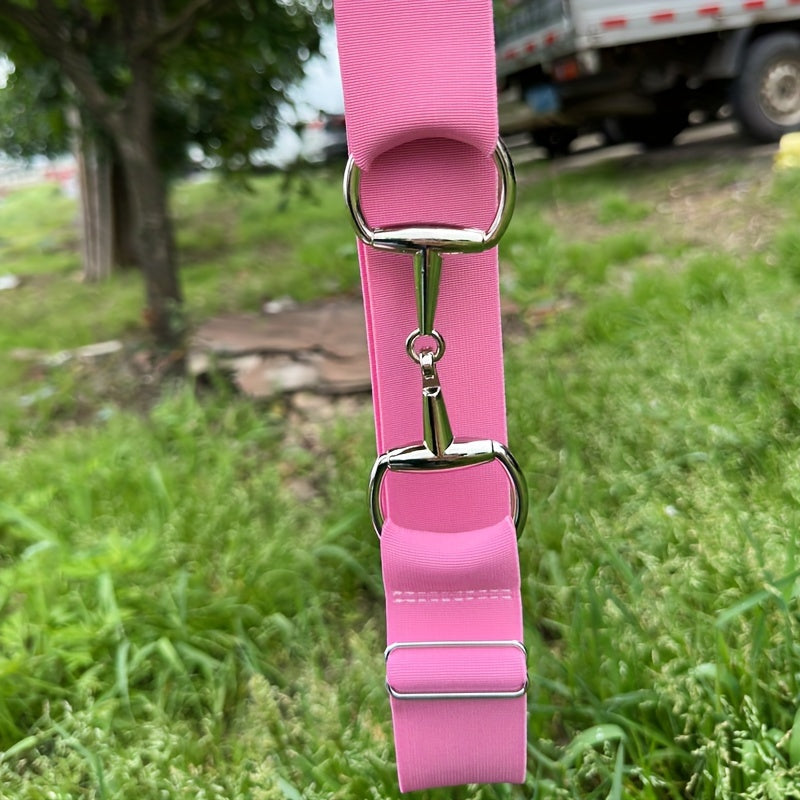 Women's Elastic Waist Belt with Metal Buckle Adjustable Stretchable Accessory