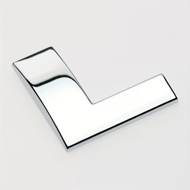 Car 3D Letter Car Stickers Metal Car Body Word Mark Silver Tail Mark