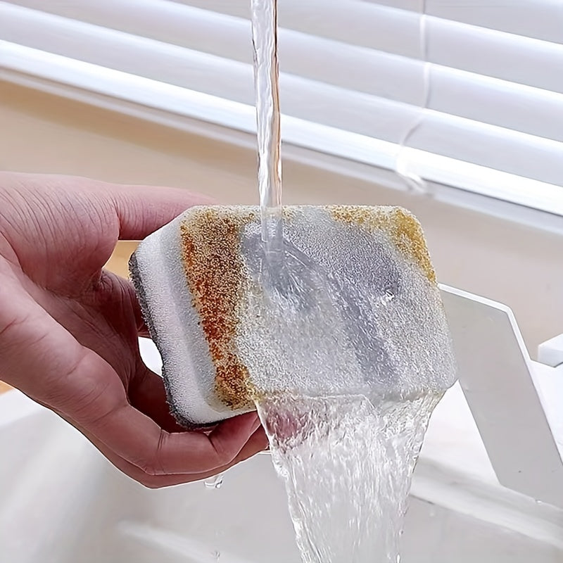 Multifunctional Cleaning Sponges with Double-Sided Scouring Pads, Durable and Non-Scratch