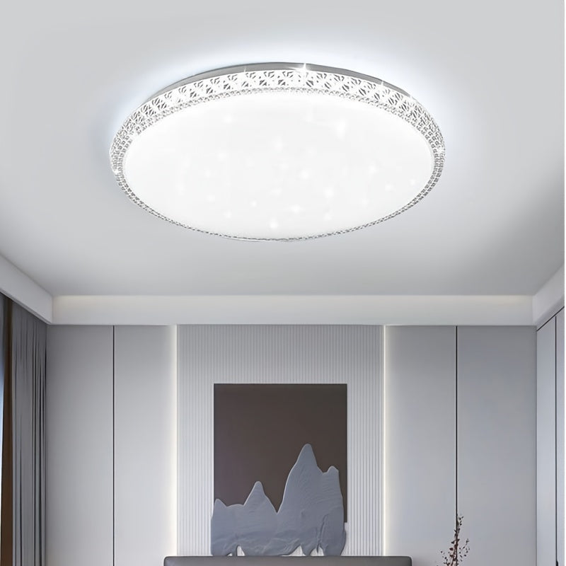 13 Inch LED Ceiling Light Daylight White 6000K Flush Mount Acrylic Shade
