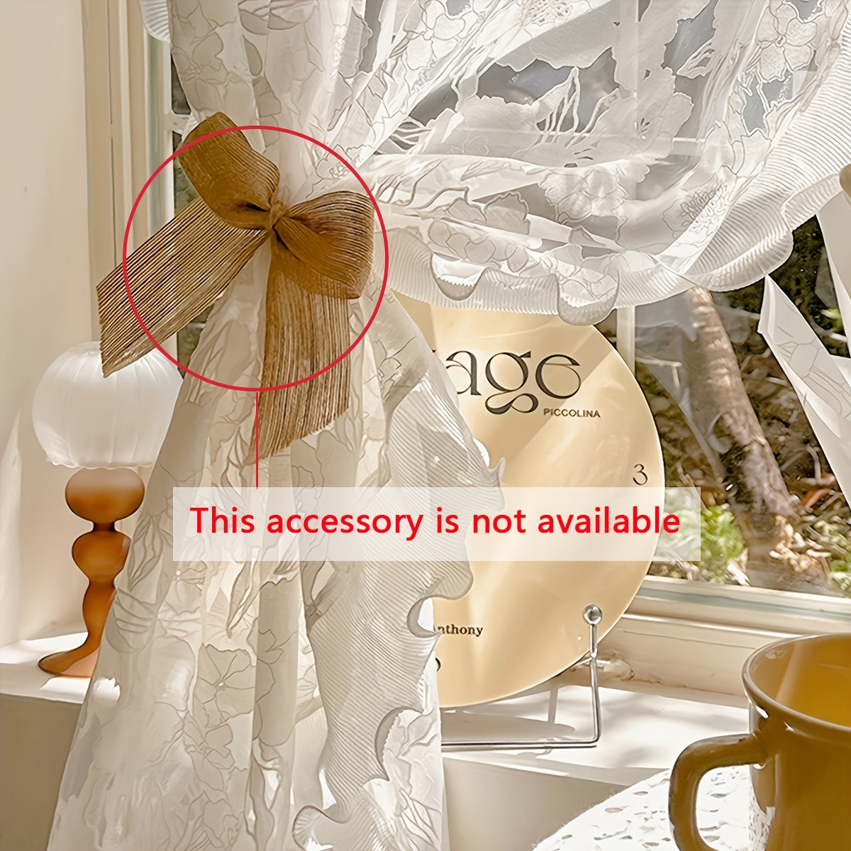 White Yarn Curtain with Rose Flower Design for Bedroom Living Room Balcony Windows