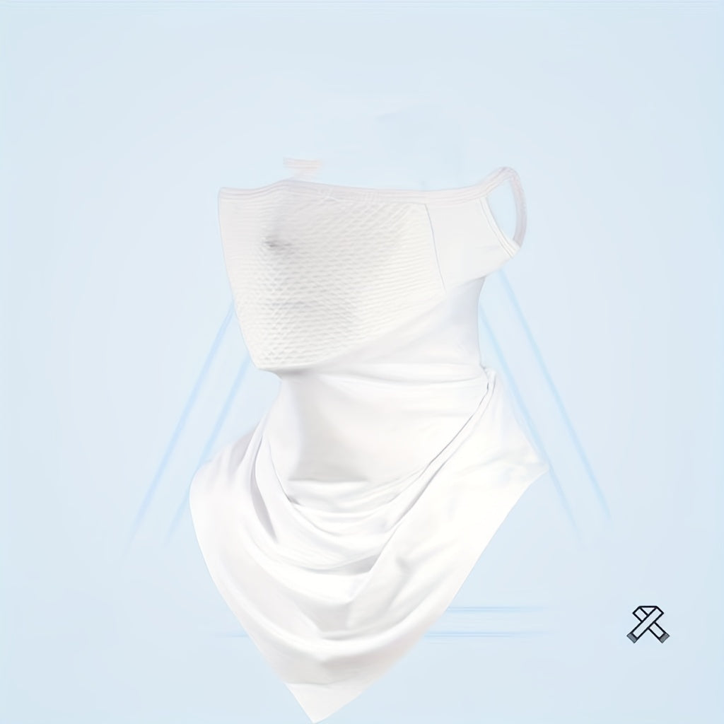 Унисекс дышащая солнцезащитная маска для лица с ушными крючками для езды на велосипеде