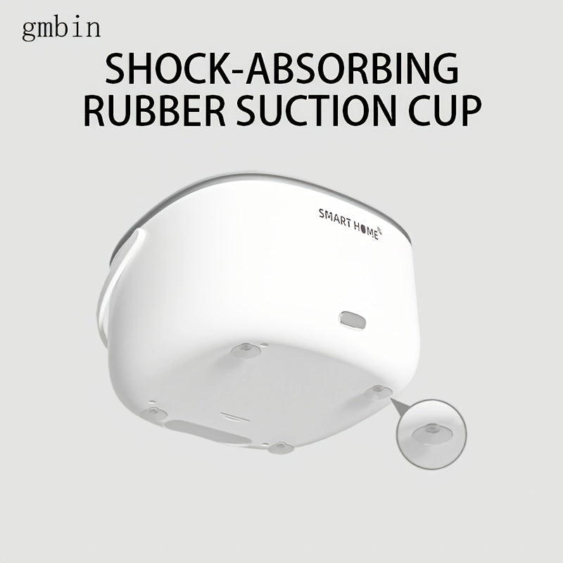 GBMbin SmartHome Корзина для очистки фруктов и овощей - работает на батарейках, технология Soundwave, белая, прозрачная крышка.