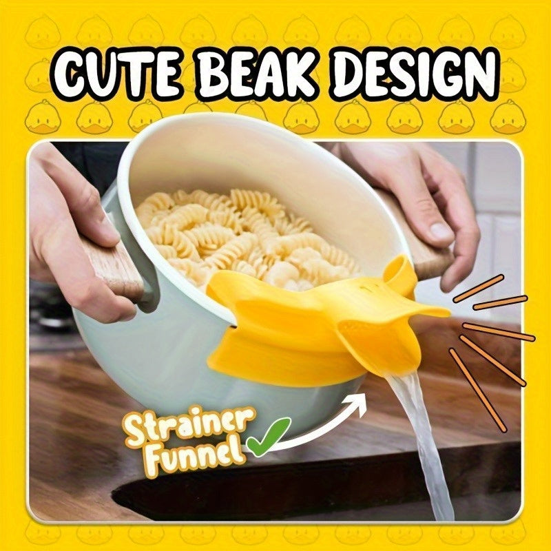 Silicone Pot Pouring Spout Clip Heat-Resistant Food-Grade Kitchen Gadget