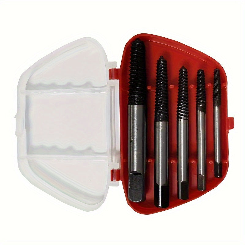 Karbon po'lat vintni chiqaruvchi to'plam 5 yoki 6 ta qism, ikki tomonlama buzilgan vintni olib tashlash uchun