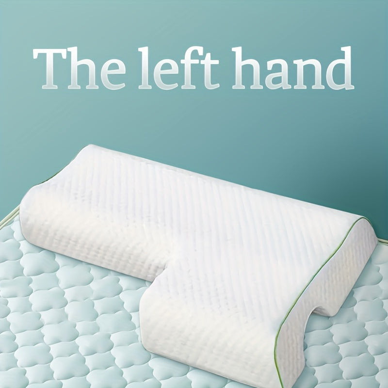 Memory Foam Pillow with Arch Support for Back and Side Sleepers Hypoallergenic White