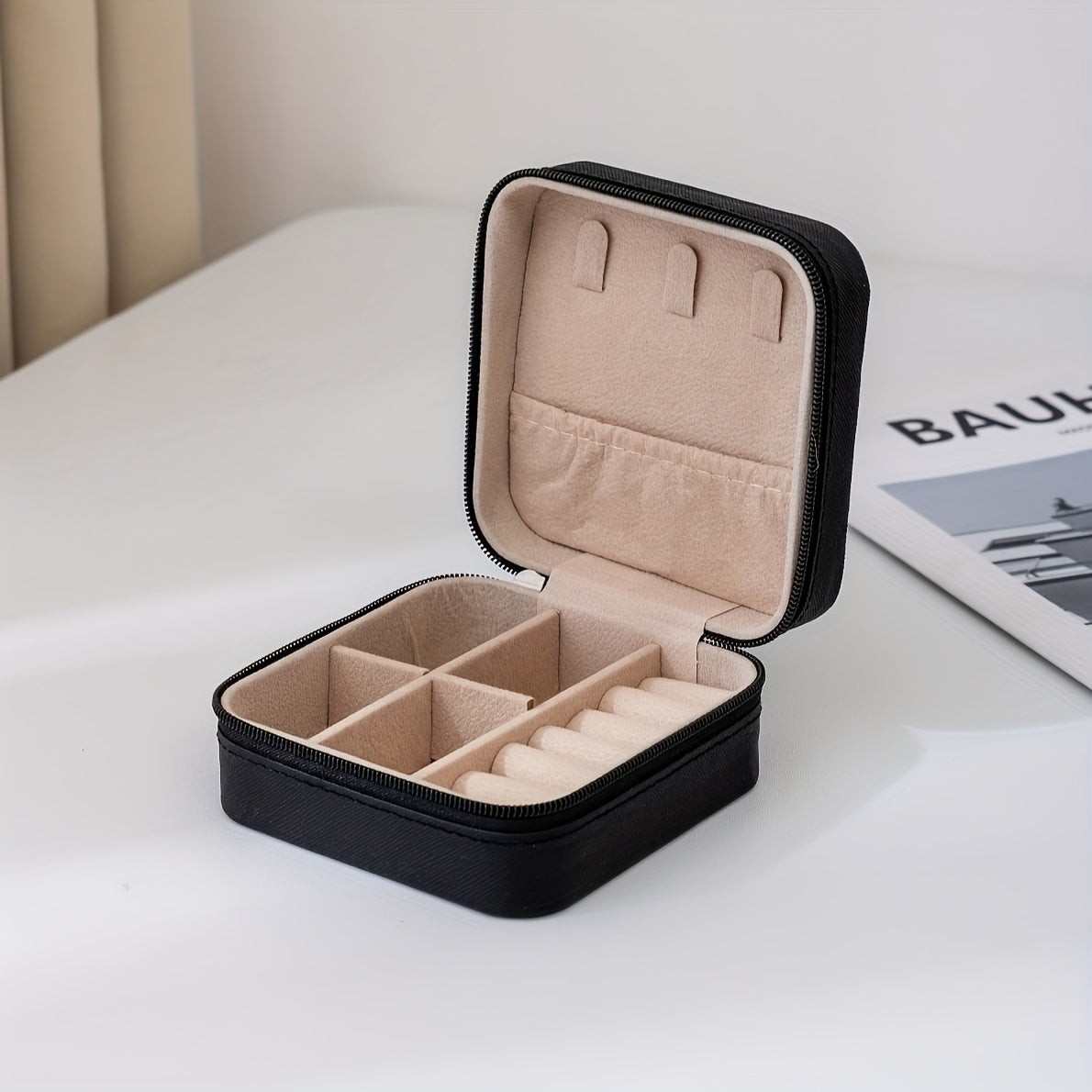 Square Jewelry Box for Rings Bracelets Necklaces and Earrings in Multiple Colors