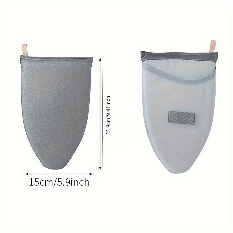 Tabla de planchar compacta de mano con almohadilla y guantes para ropa para viajes y espacios pequeños