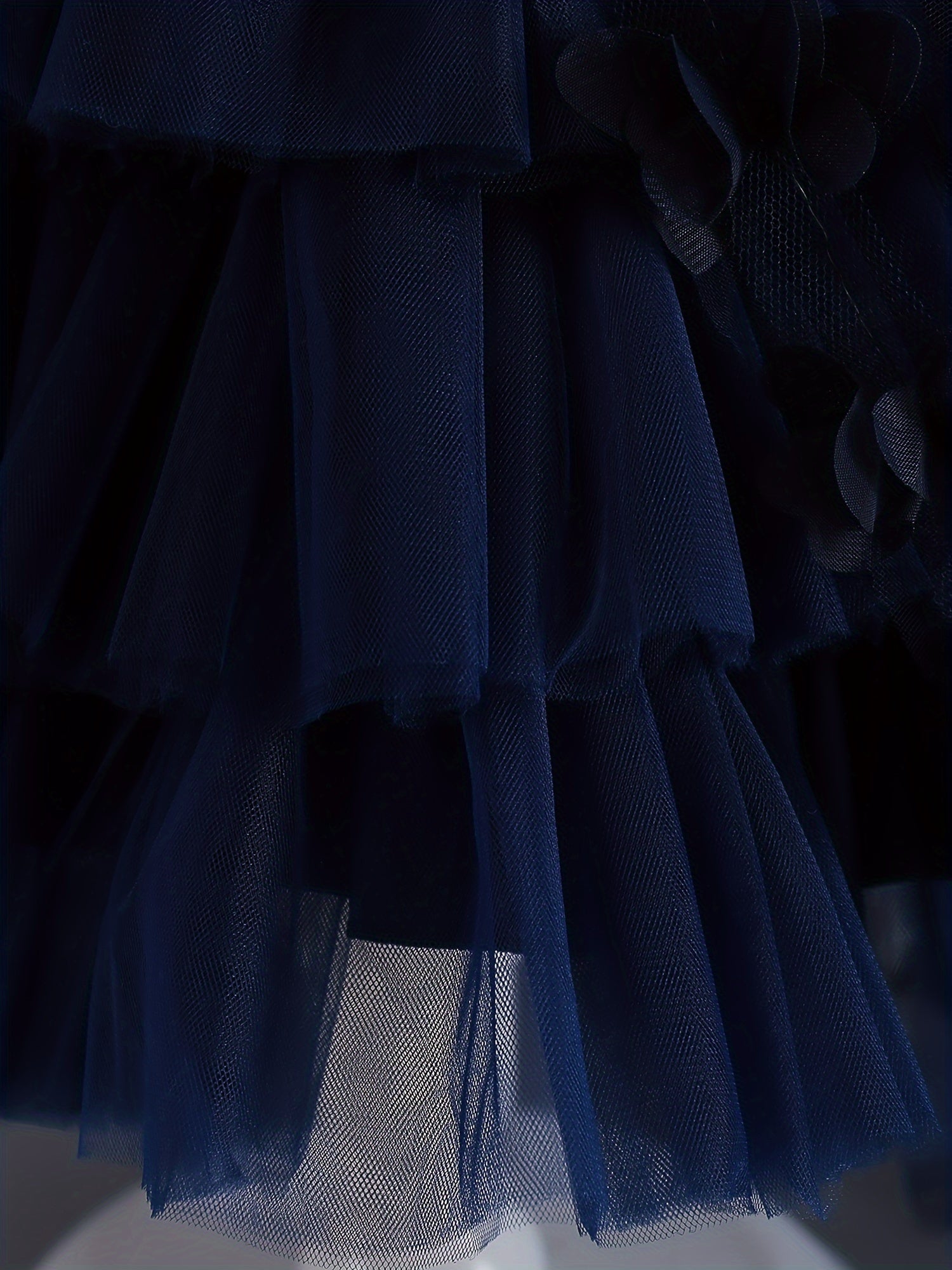 Girls' Sleeveless Princess Dress with Floral Embroidery Tulle Skirt for Pageants Weddings and Formal Events