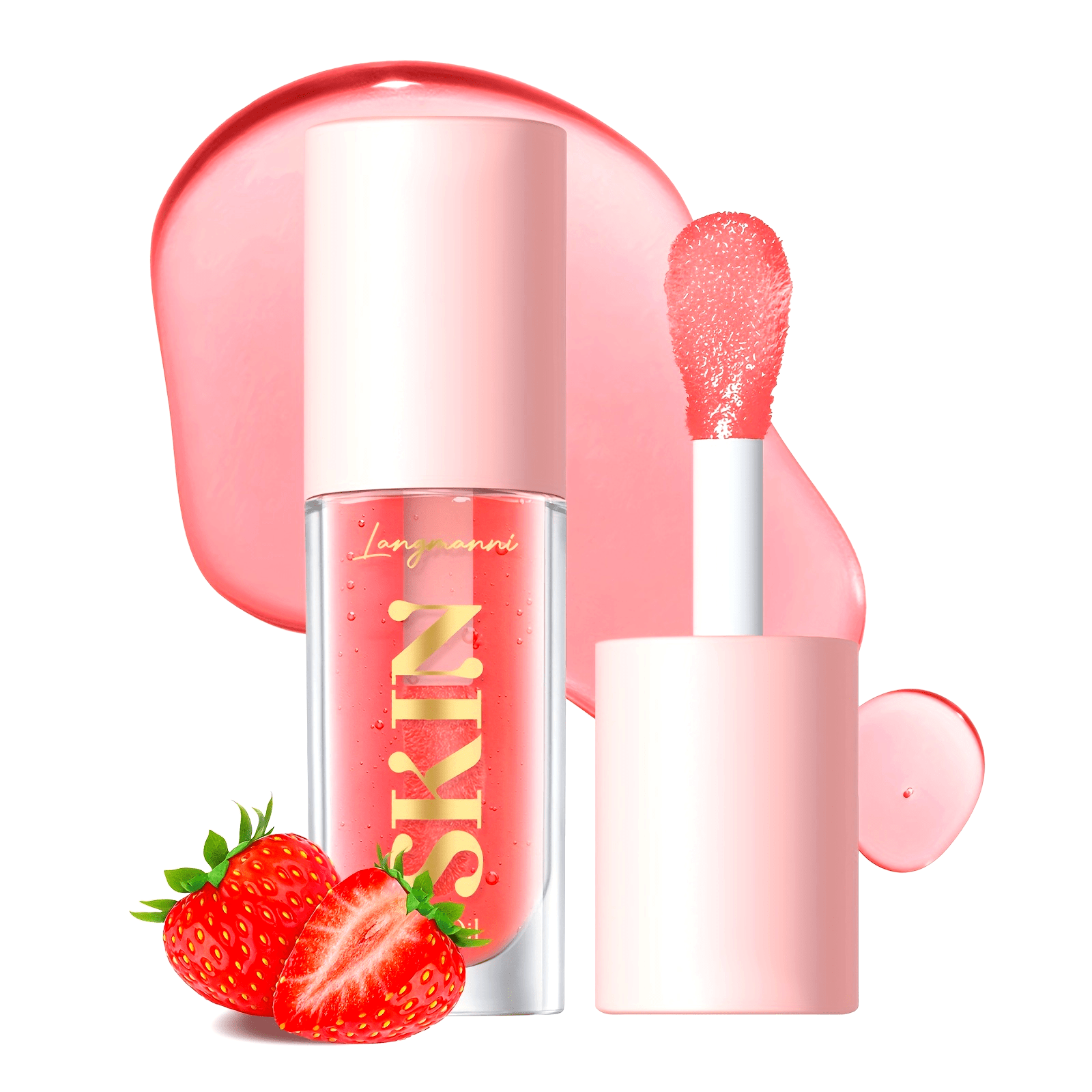 Women's 4-Color Moisturizing Lip Oil Hydrates Nourishes Brightens