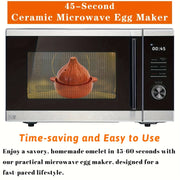 Ceramic Egg Maker Garlic-Shaped Microwave Omelet Maker Kitchen Gadget
